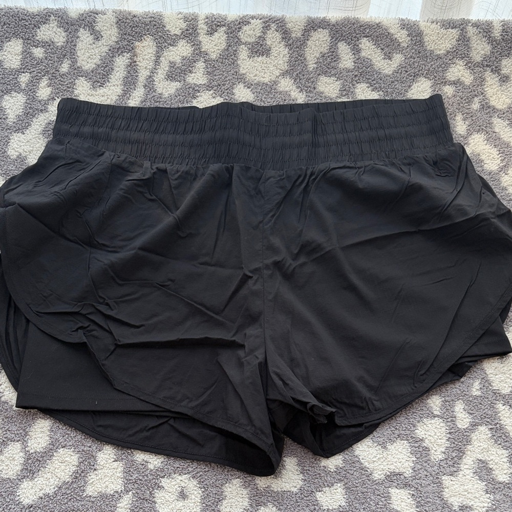 All in Motion Women's Black Athletic Shorts